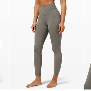 Lululemon Wunder Under High-Rise Tight 25" *Luxtreme Grey Sage Size 10 28
